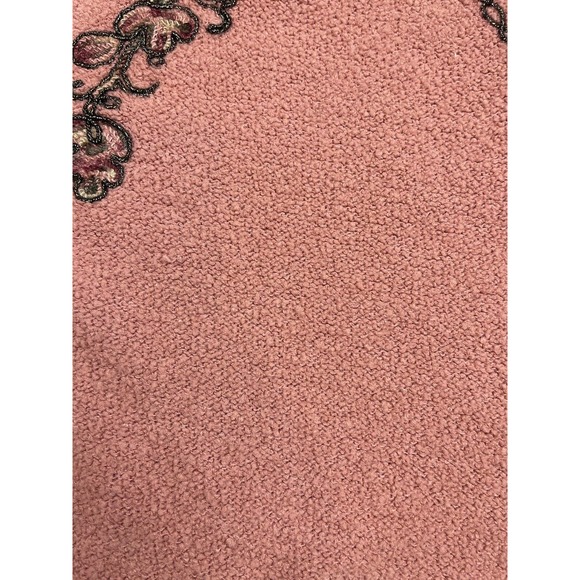 COPY - Koret Women's Mauve Cardigan Vest Sweater Size Large Flowers Sewn Glitter - Picture 6 of 7